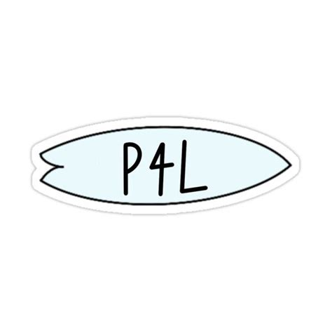 P4l Surfboard Sticker For Sale By Maggierosegouge Outer Banks Nc