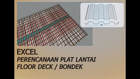 Excel Perencanaan Plat Lantai Floor Deck Bondek Youtube