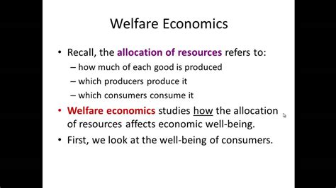 Micro Chapter Welfare Economics Youtube