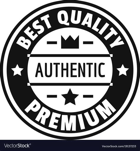 Best quality logo simple style Royalty Free Vector Image