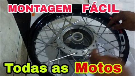 Como Montar Aro De Moto Youtube