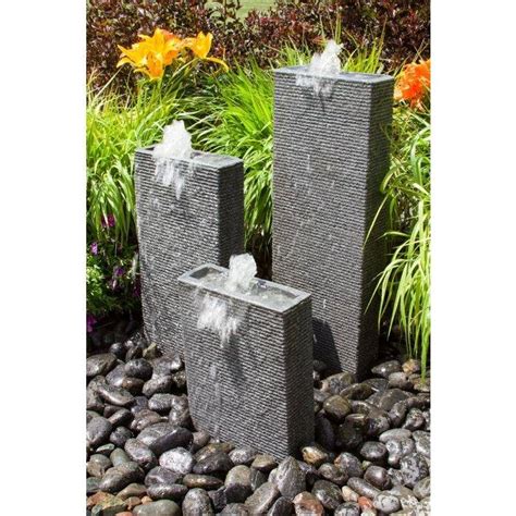 Rectangle Chiseled Towers Fountain Kit - Luxury Fountains for Your Home ...