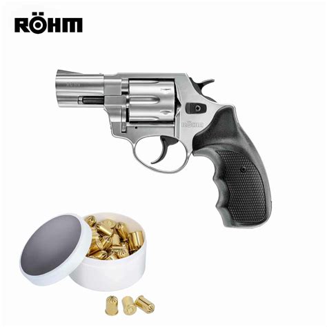 Set R Hm Rg Schreckschuss Revolver Alu Chrome Mm R K P