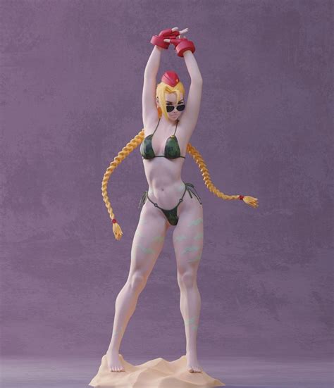 Cammy Bikini Street Fighter Nsfw D Printer D Painted Stl Files Etsy