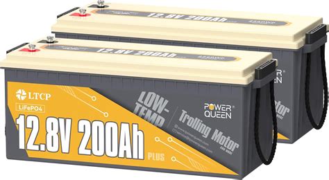 Amazon Power Queen 2PACK 12V200Ah PLUS Low Temp Cut Off LiFePO4