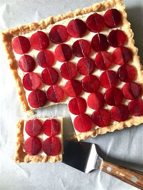 Plum Tart With Honey Ginger Mascarpone Filling Pastry And Prose