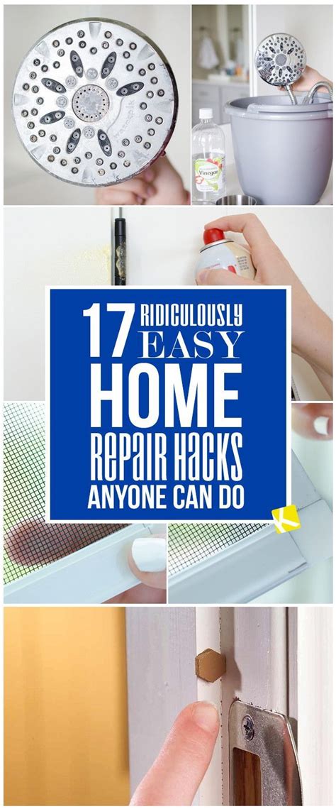 17 Ridiculously Easy Home Repair Hacks Anyone Can Do Diy Home Repair Home Repairs Home Repair