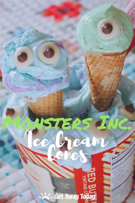 Monsters Inc. Ice Cream Cones Recipe | Ice cream cones recipe, Monsters ...