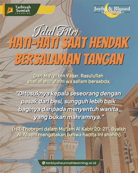 Idul Fitri Hati Hati Saat Hendak Bersalaman Tangan Tarbiyah