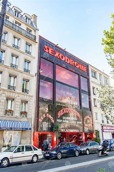 Sex Shops In The Paris Red Light District Of Pigalle Montmartre Paris