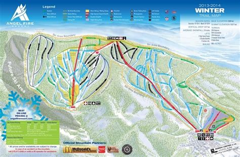 Angel Fire Trail Map | Liftopia