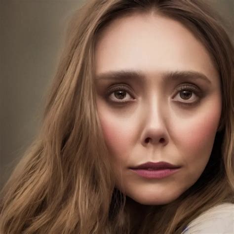 Elizabeth Olsen Frowning Eyebrows Saying No Stable Diffusion