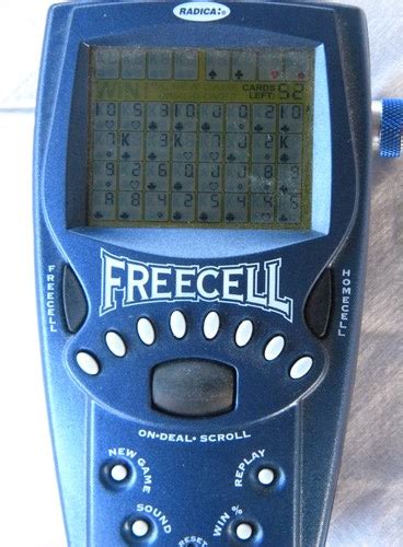 1999 Radica Freecell Solitaire hand held electronic card game