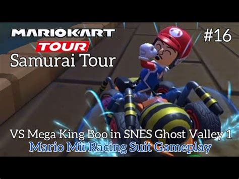 Vs Mega King Boo In Snes Ghost Valley Mario Mii Racing Suit Gameplay