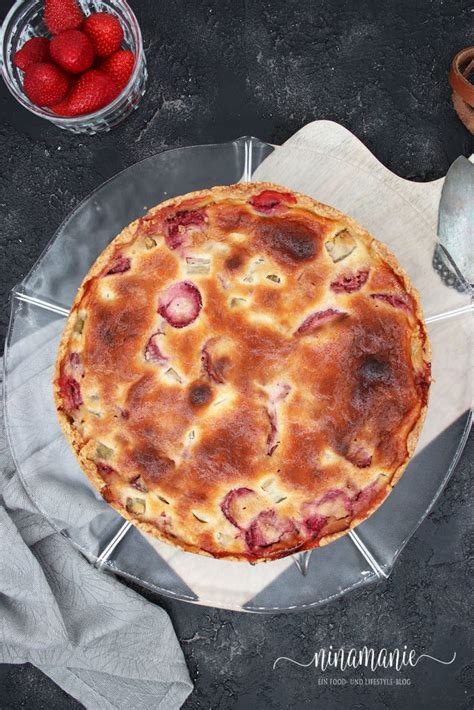 Rhabarber Erdbeer Kuchen Lecker Saftig Und Nicht Zu S Ninamanie