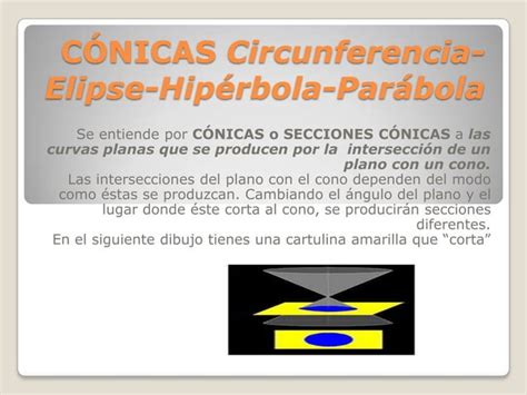 C Nicas Circunferencia Elipse Hip Rbola Par Bola Ppt