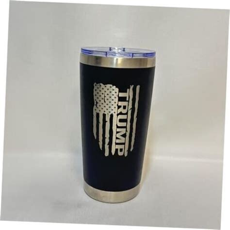 20oz Black Tattered Trump Flag Tumbler EBay