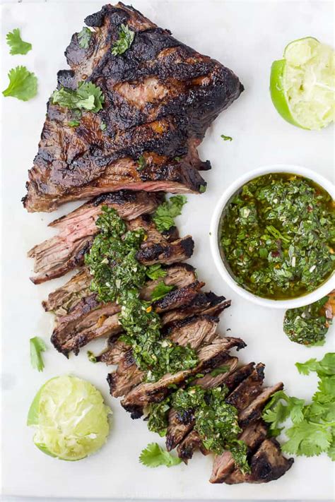 Skirt Steak with Chimichurri Sauce | The Best Grilled Steak Recipe