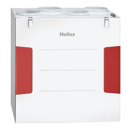 Helios KWL 500 W L Lüftungsgerät links mit WRG 40054 GLo24