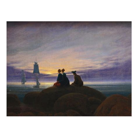 Caspar David Friedrich - Moonrise over the Sea Postcard | Zazzle.com