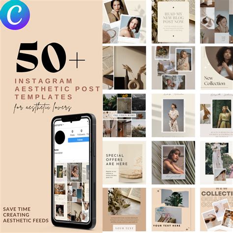 50 Instagram Aesthetic Post Templates Instagram Post Templates