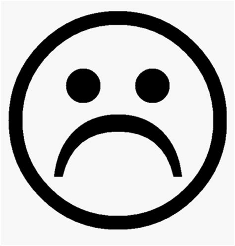 Thumb Image - Sad Face Drawing Emoji, HD Png Download , Transparent Png ...