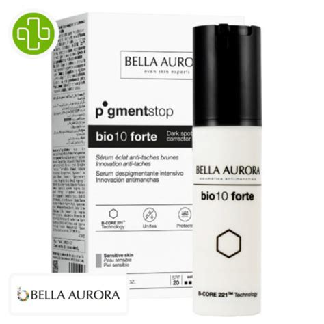 Bella Aurora Bio Forte Pigment Stop S Rum Anti Taches Peaux Sensibles