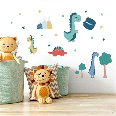 Wall sticker "Dinosaur" for kids room | Namelabels.com