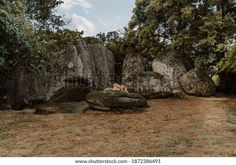 Nude Woman Lying On Rock Beglik Stock Photo 1872386491 Shutterstock