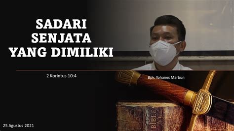 Sadari Senjata Yang Dimiliki Bpk Yohanes Marbun RDMB Church Of