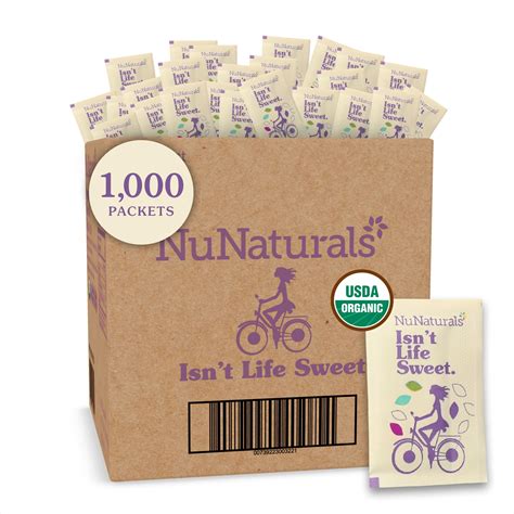 Organic Stevia And Monk Fruit Packets Sweetener Stevia By Nunaturals