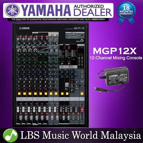 Yamaha MGP12X 12 Channel Analog Mixer Mixing Console With USB And