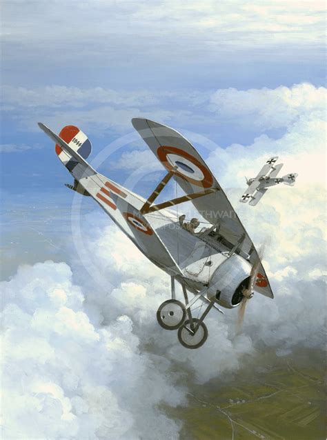 Raoul Lufbery Raoul Lufbery In Action In His Nieuport 17 D Flickr