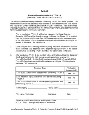 Fillable Online Arb Ca Required Items In Conducting TP 201 Arb Ca Fax