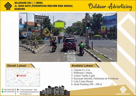 Sewa Titik Billboard Dan Baliho Di Bandung Jl Buah Batu Perempatan