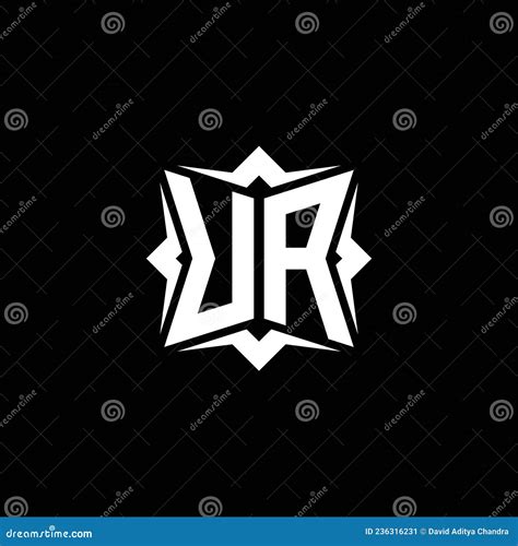 UA Logo Monogram Geometric Modern Design Stock Vector Illustration Of