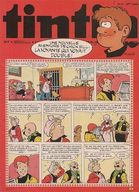 Le Journal De Tintin Edition Belge N 1627 1977 47 Mardi 22