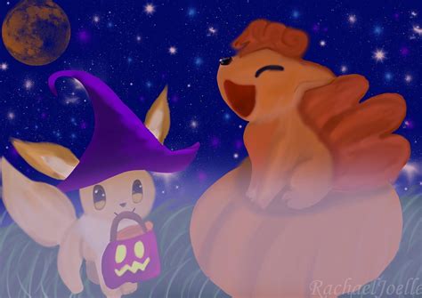 Halloween eevee and vulpix by rachael2013 on DeviantArt