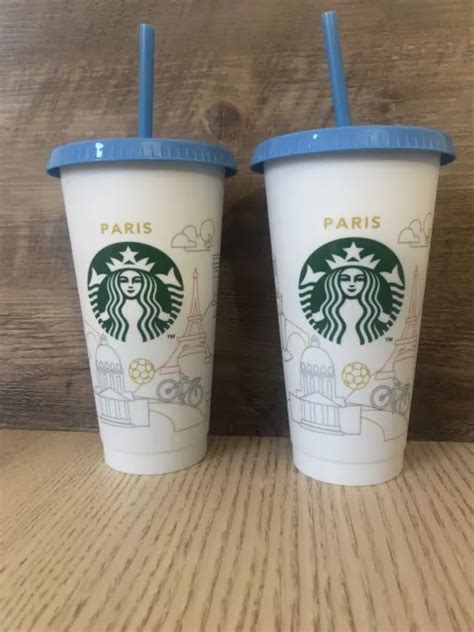 2 GOBELET STARBUCKS Réutilisables Édition Jeux Olympiques EUR 35 00