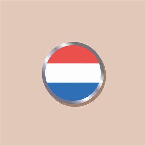 Ilustra O Do Modelo De Bandeira Do Luxemburgo Vetor Premium