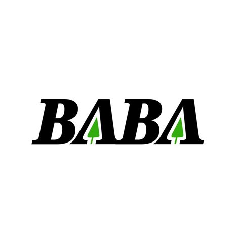 Baba Brand Name With Go Green Them 28891476 Vector Art At Vecteezy