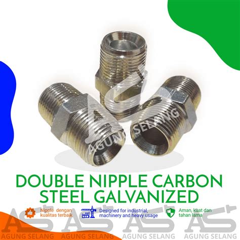 Jual Double Nepel Neple Besi Npt X Npt Inch Double Nipple