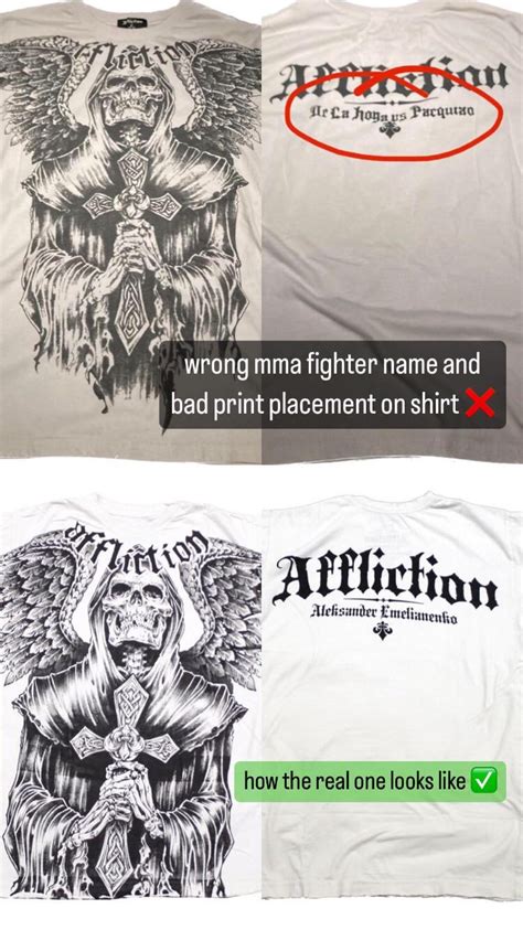 Quick Guide To Identify Fake Affliction Shirts Hope This Helps 🫡 Raffliction