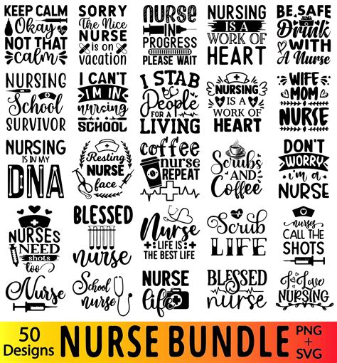 Nurse Svg Bundle Nurse Quotes Svg Doctor Svg Nurse Superhero Clipart Nurse Life Nurse