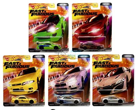Hot Wheels Premium Araçlar Serisi Fast Furious Real Riders Beşli Set