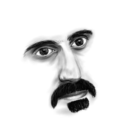 Sketch of Frankl Zappa and his epic mustache : r/krita