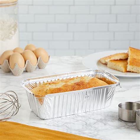 Juvale Pack Disposable Loaf Pans With Lids For Baking Bread