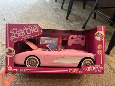 Hot Wheels Rc Barbie Corvette Remote Control Car From Barbie The Movie Target