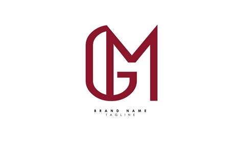 Letras Del Alfabeto Iniciales Monograma Logo Gm Mg G Y M