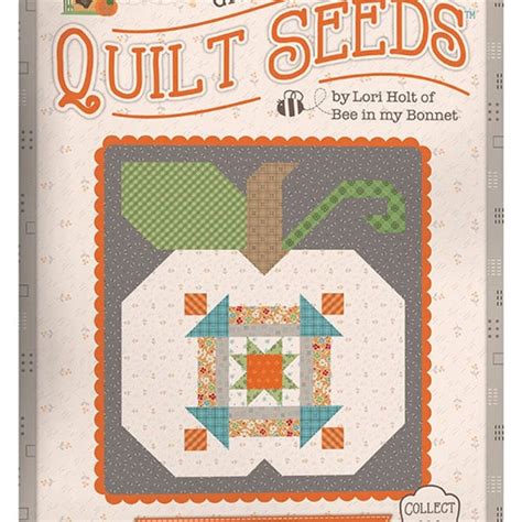 Autumn Quilt Seeds Pumpkin Block No 1 Pattern Or Kit By Lori Holt For Bee In My Bonnet Printed